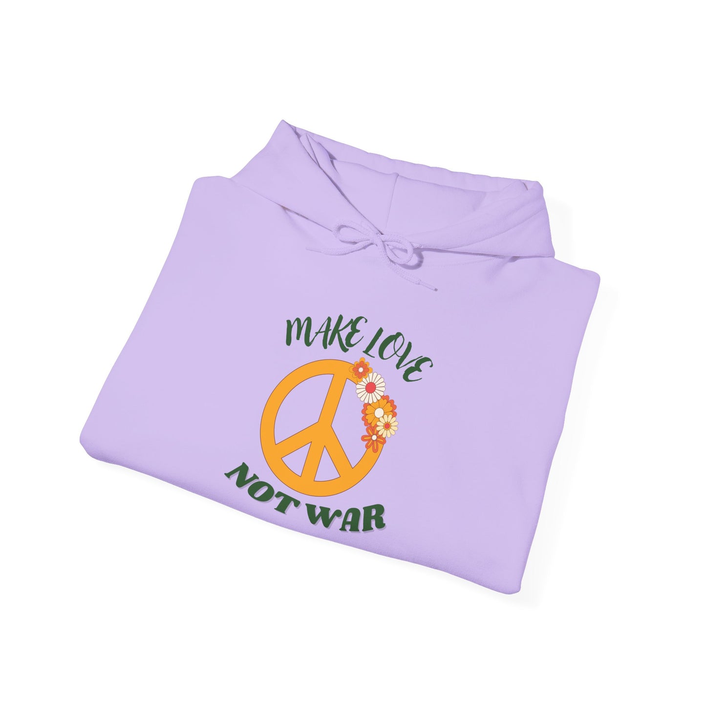 'Make Love Not War' Hoodie for Men & Women – Peaceful, Cozy & Sustainable