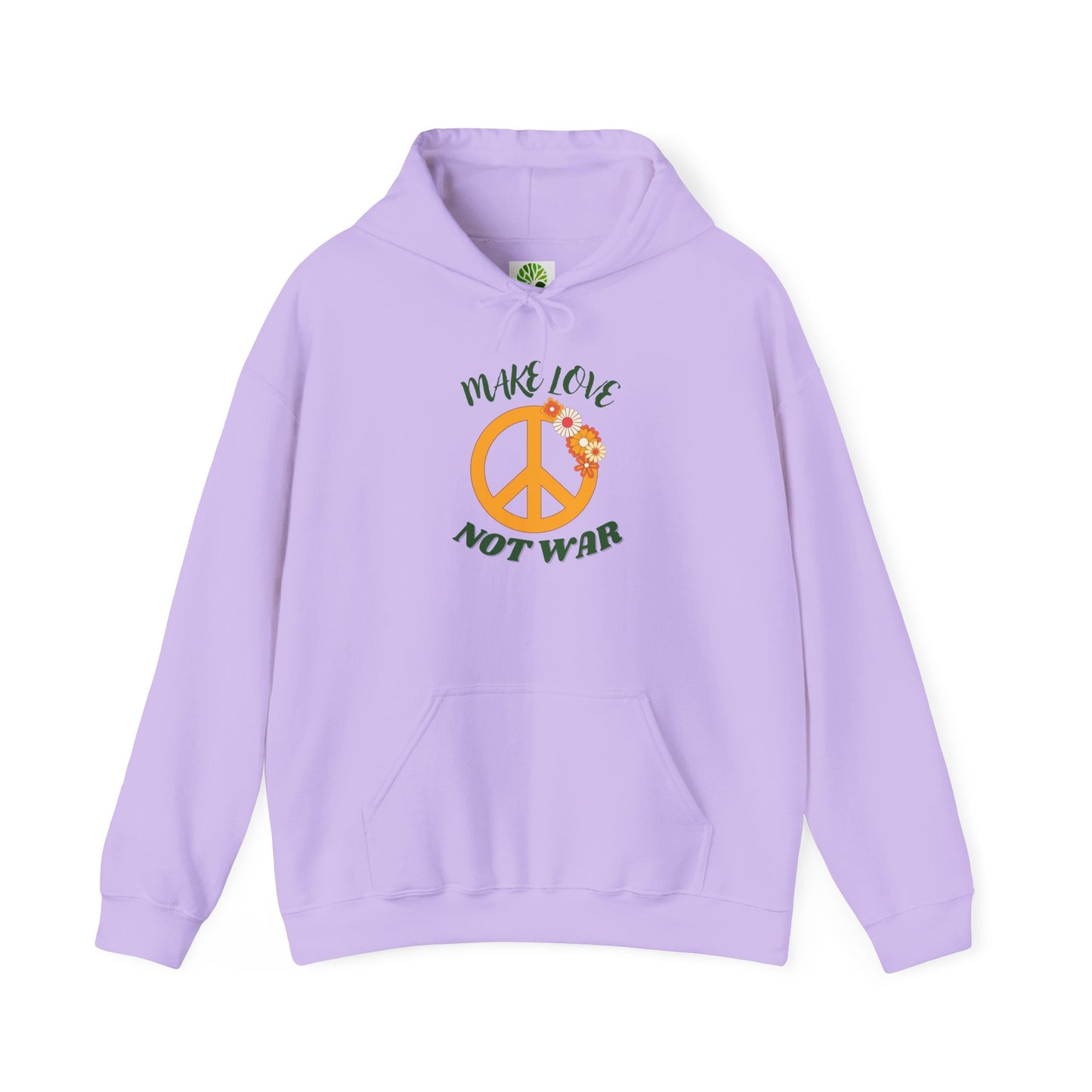 'Make Love Not War' Hoodie for Men & Women – Peaceful, Cozy & Sustainable